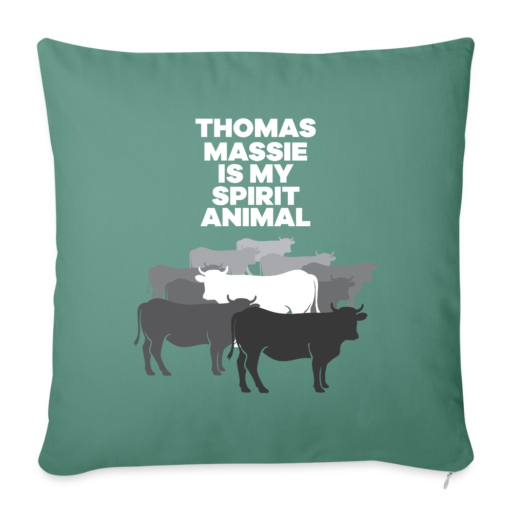 Thomas Massie Is My Spirit Animal | Throw Pillow Cover - cypress green