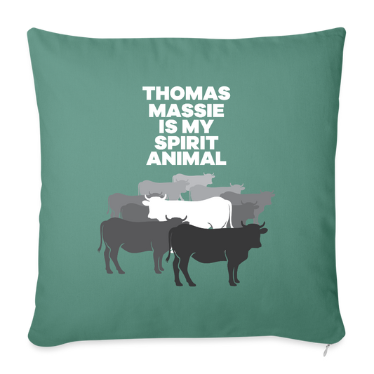 Thomas Massie Is My Spirit Animal | Throw Pillow Cover - cypress green