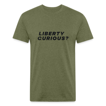 Liberty Curious? | Men's Tee - heather military green