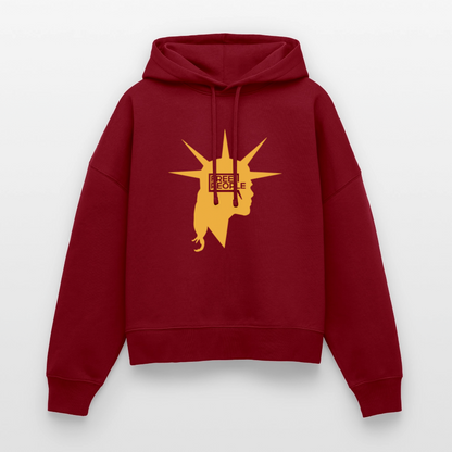 Liberty Head | Women's Hoodie - burgundy