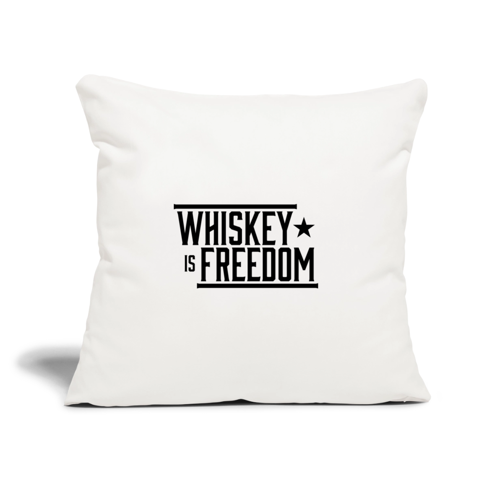 Whiskey is Freedom | Throw Pillow Cover - natural white