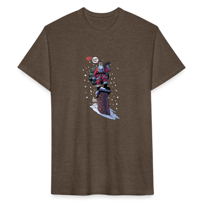 2024 Santa | Men's Tee - heather espresso