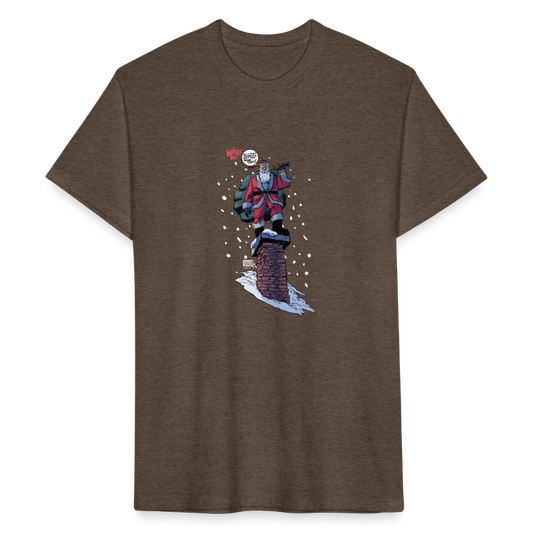 2024 Santa | Men's Tee - heather espresso