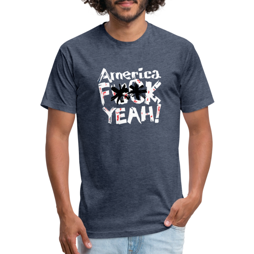 America F**k Yeah! | Men's Tee - heather navy