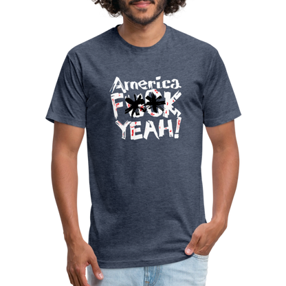 America F**k Yeah! | Men's Tee - heather navy