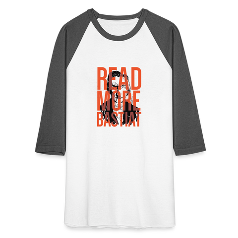 Read More Bastiat | Baseball Tee - white/charcoal