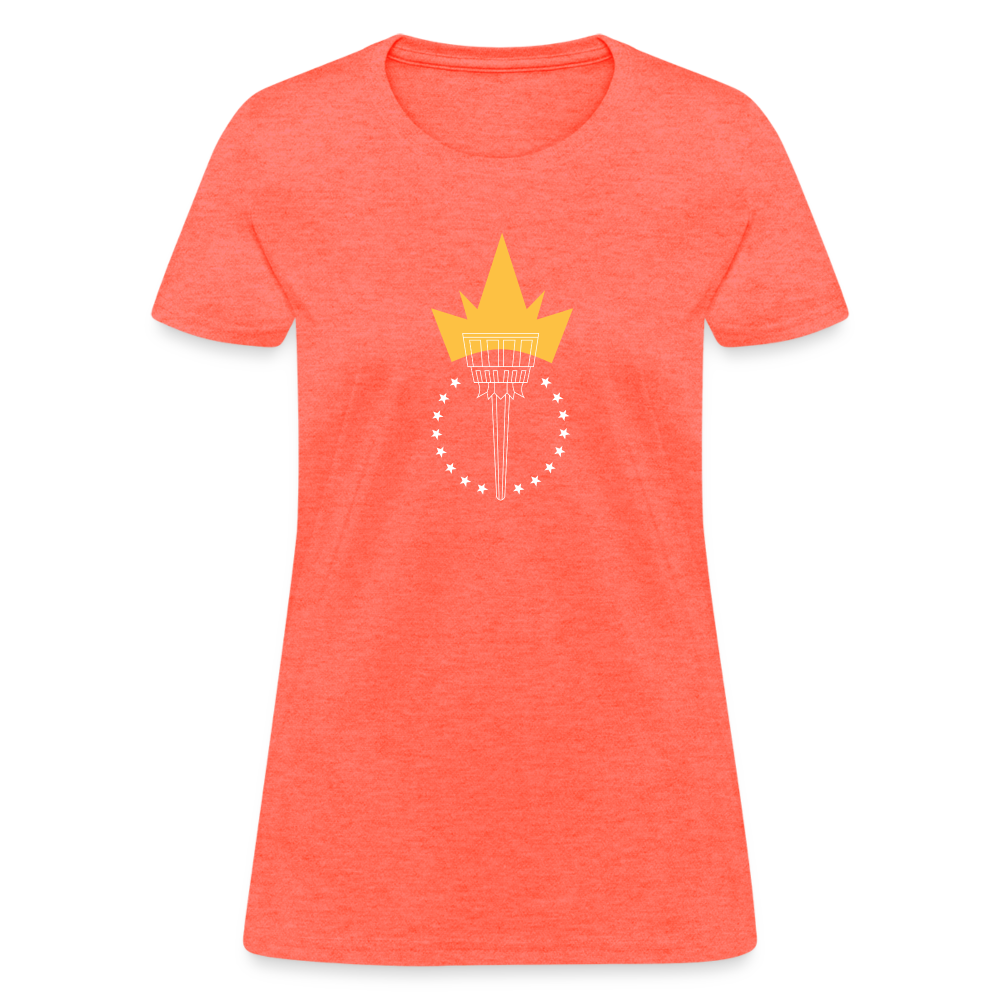 Freedom Torch | Women's Tee - heather coral