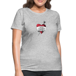 Love, Liberty | Women's Tee - heather gray