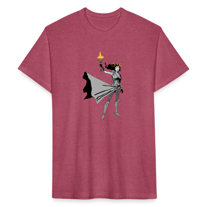 Liberty Hero | Men's Tee - heather burgundy