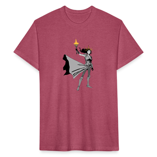 Liberty Hero | Men's Tee - heather burgundy