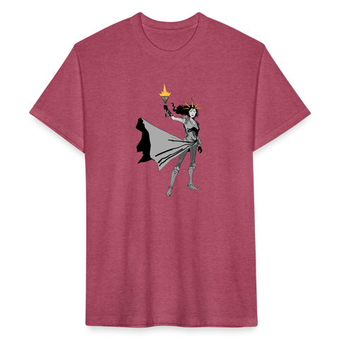 Liberty Hero | Men's Tee - heather burgundy