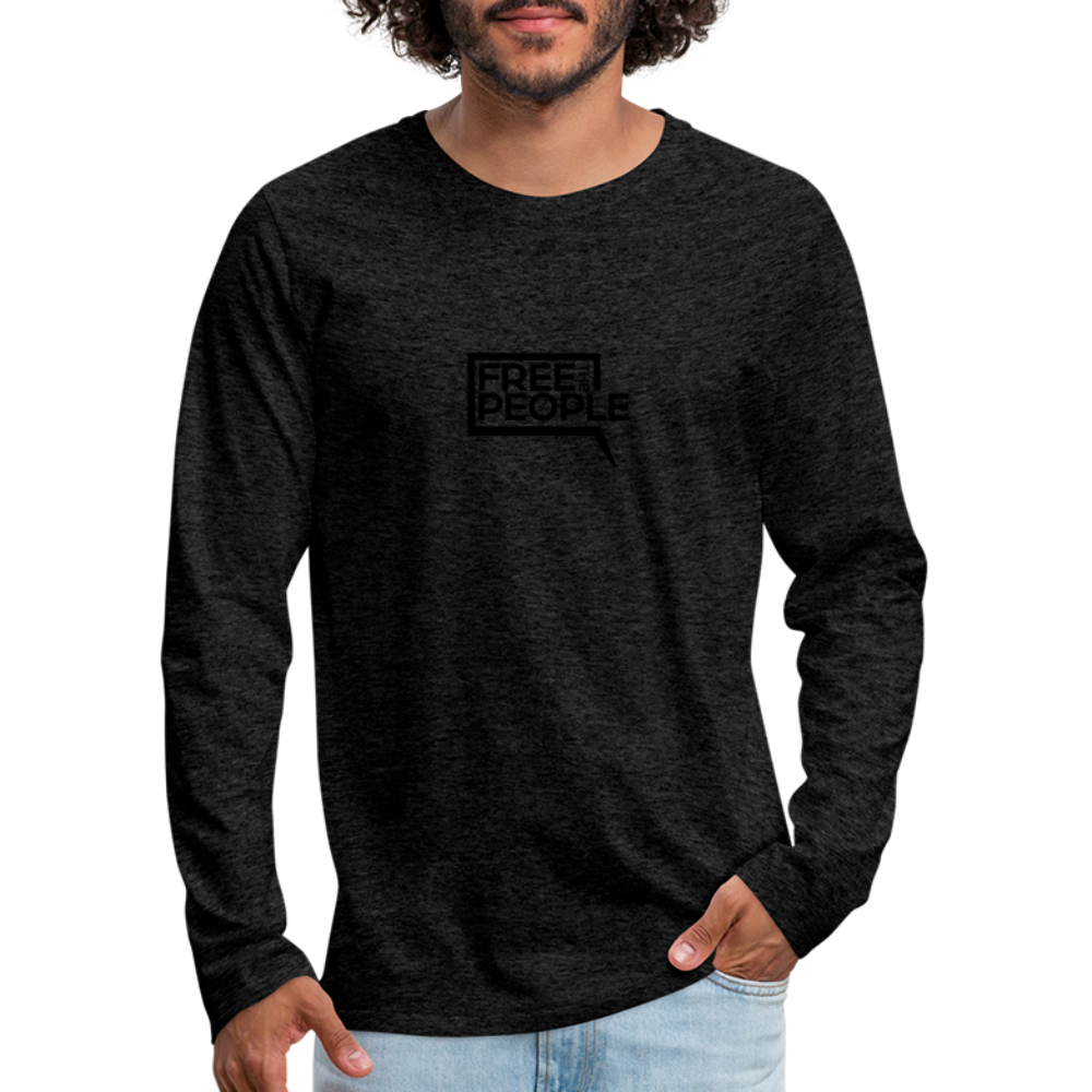 Free the People | Men's Long Sleeve Tee - charcoal grey