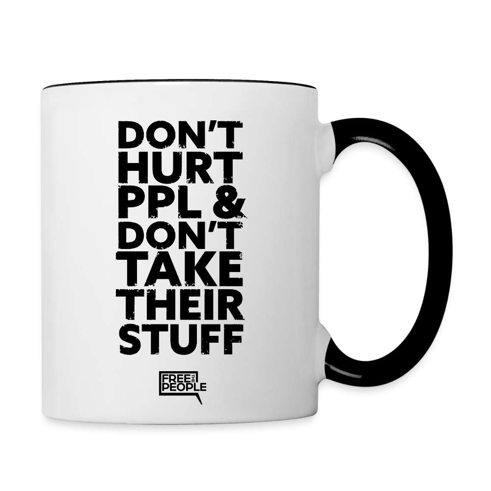 Don't Hurt People Coffee Mug - white/black