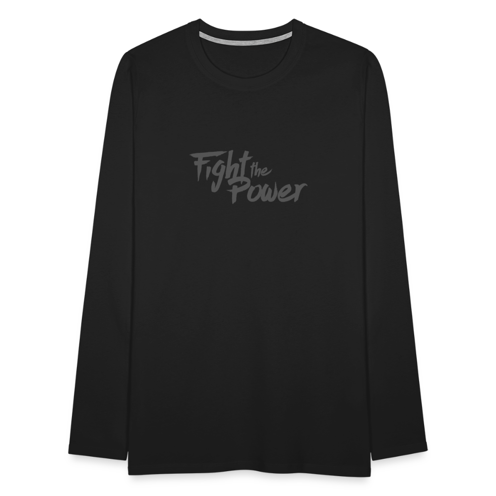 Fight the Power | Men's Long Sleeve Tee - black