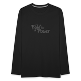 Fight the Power | Men's Long Sleeve Tee - black