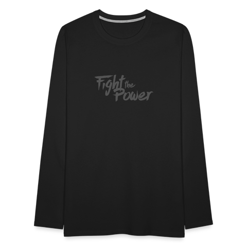 Fight the Power | Men's Long Sleeve Tee - black