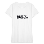 Liberty Curious? | Women's Tee - white