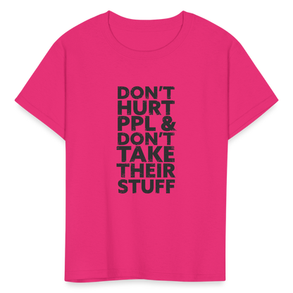 Don't Hurt People | Youth Tee - fuchsia