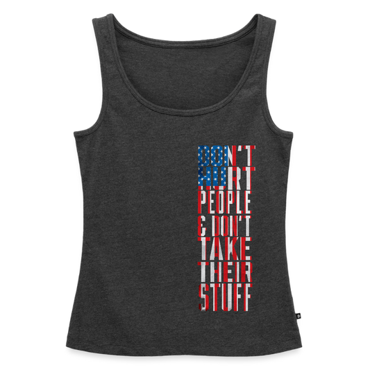 Don't Hurt People | Flag | Women's Tank - heather anthracite