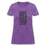 Don't Hurt People | Women's Tee - purple heather