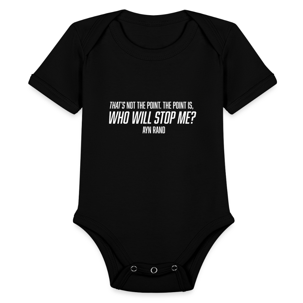 Ayn Rand Quote | Baby Onesie - black