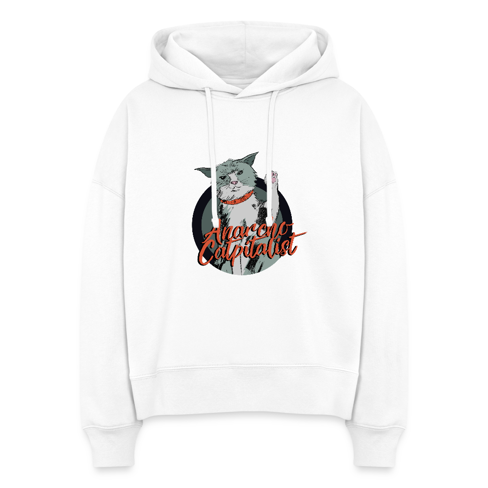 Anarcho-Catpitalist | Women's Hoodie - white