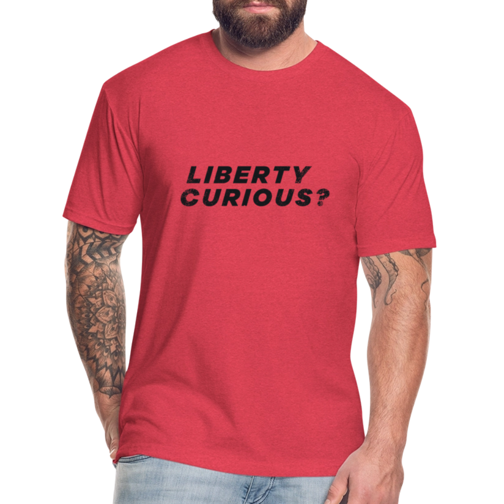 Liberty Curious? | Men's Tee - heather red
