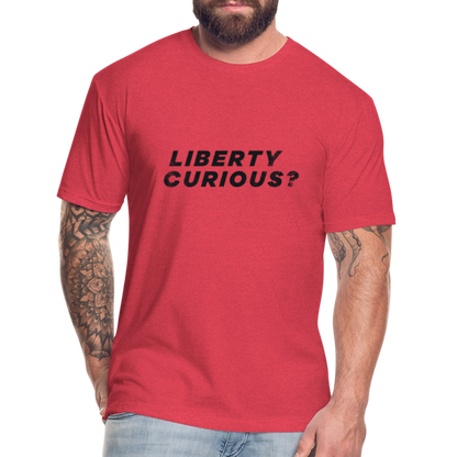 Liberty Curious? | Men's Tee - heather red