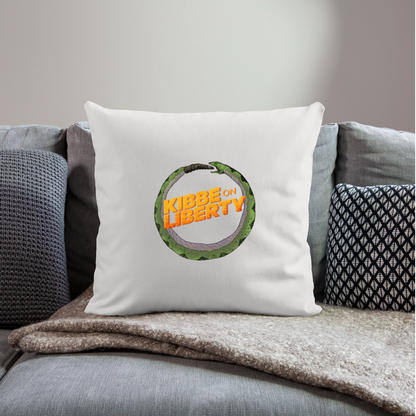 Kibbe on Liberty | Throw Pillow Cover - natural white