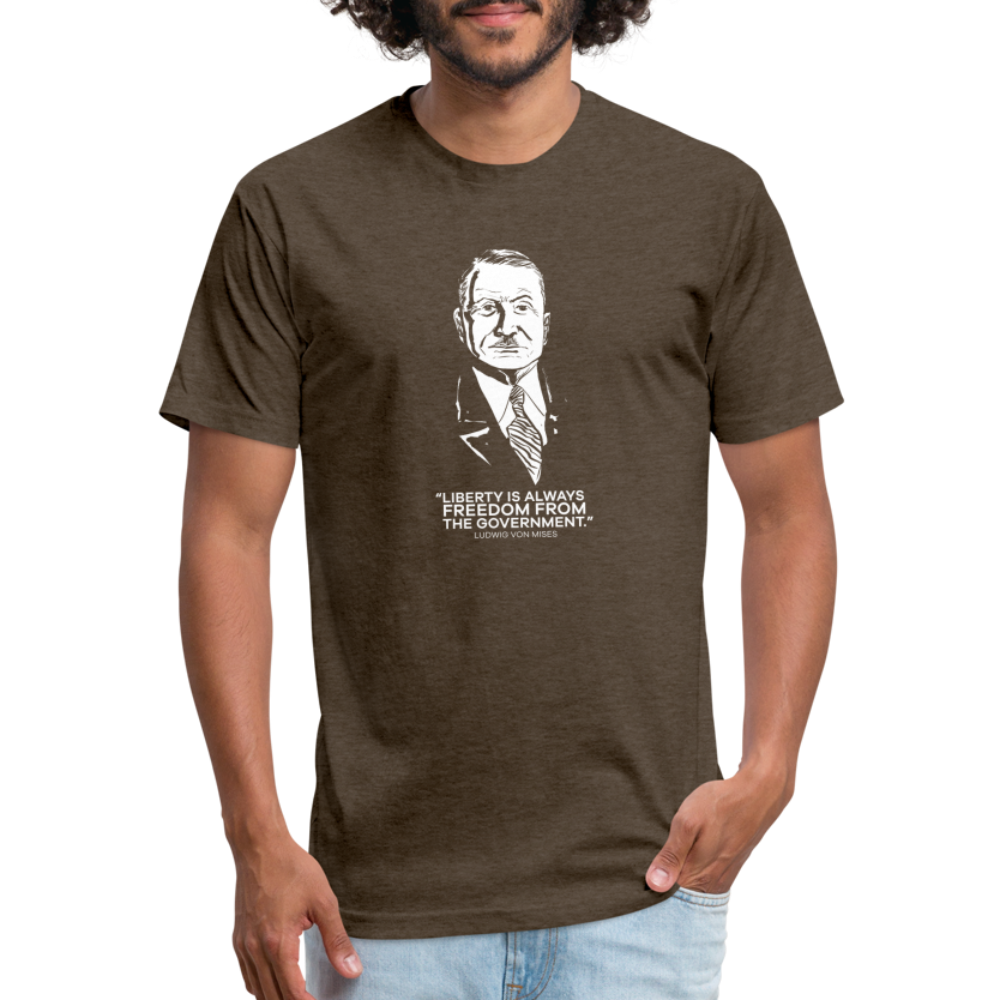 Ludwig von Mises Quote | Men's Tee - heather espresso