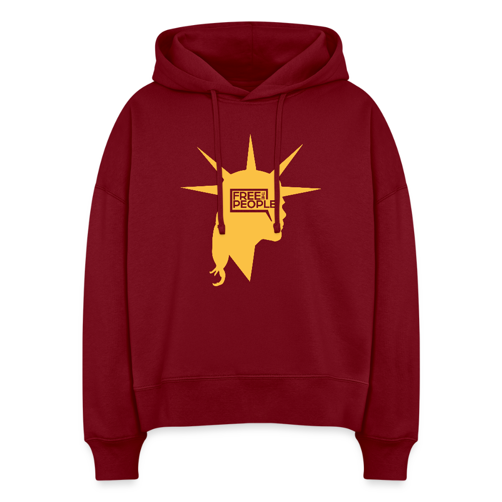 Liberty Head | Women's Hoodie - burgundy
