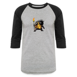 Free the Porcupine | Baseball Tee - heather gray/black