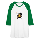 Free the Porcupine | Baseball Tee - white/kelly green