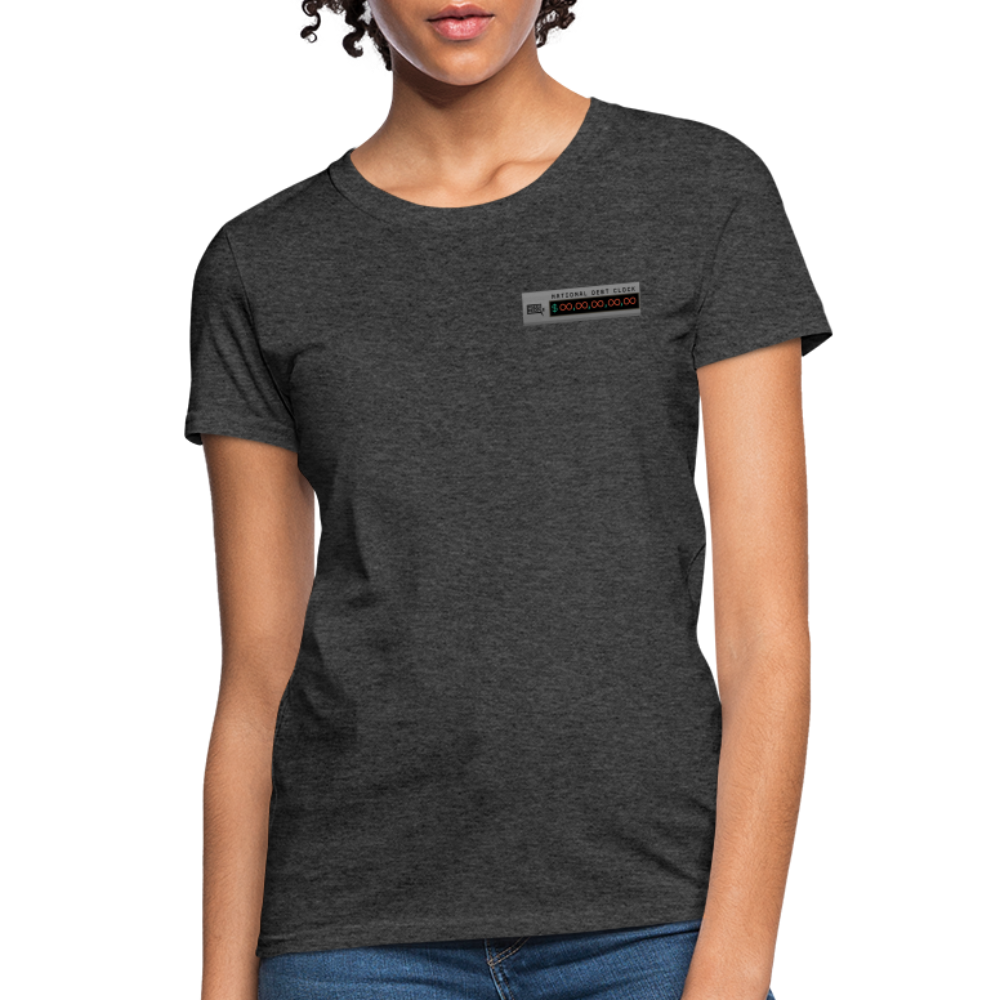 National Debt Clock | Women's Tee - heather black