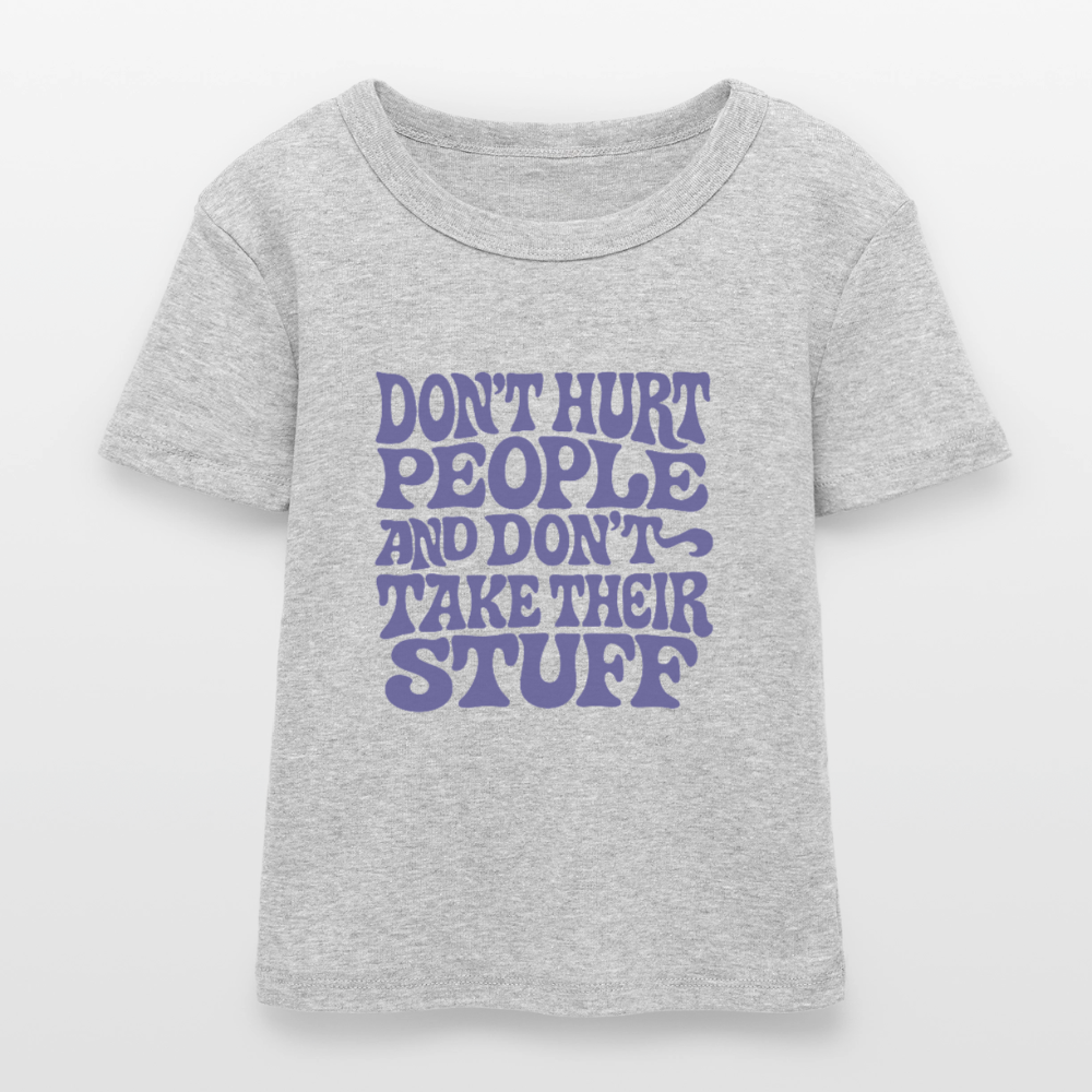 Don't Hurt People | Retro | Women's Crop Tee - heather gray