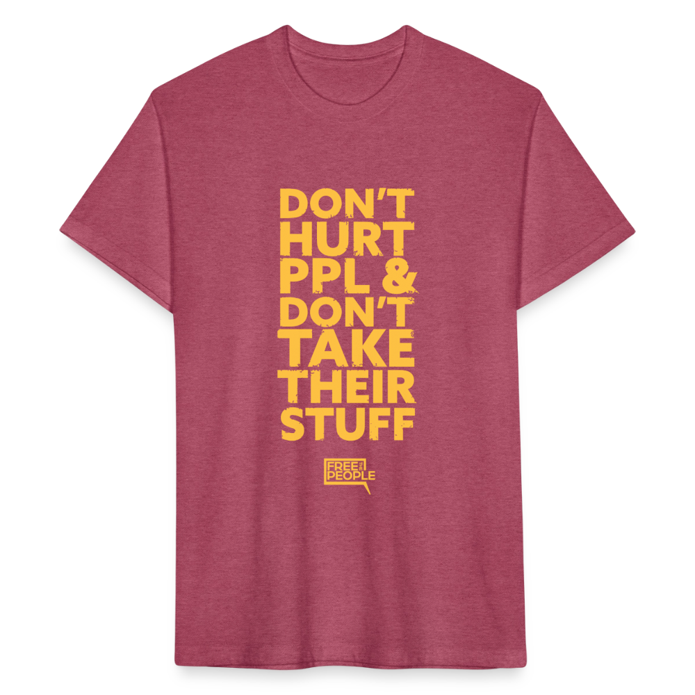 Don't Hurt People | Limited | Men's Tee - heather burgundy
