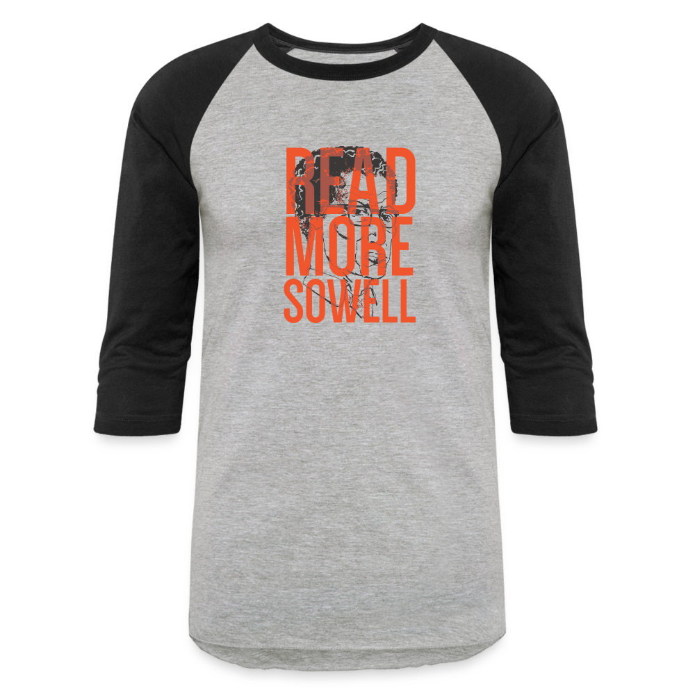 Read More Sowell | Baseball Tee - heather gray/black