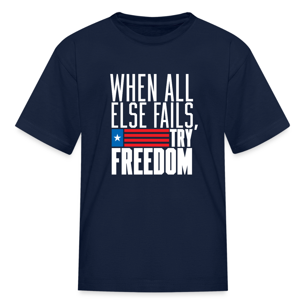 Try Freedom | Youth Tee - navy