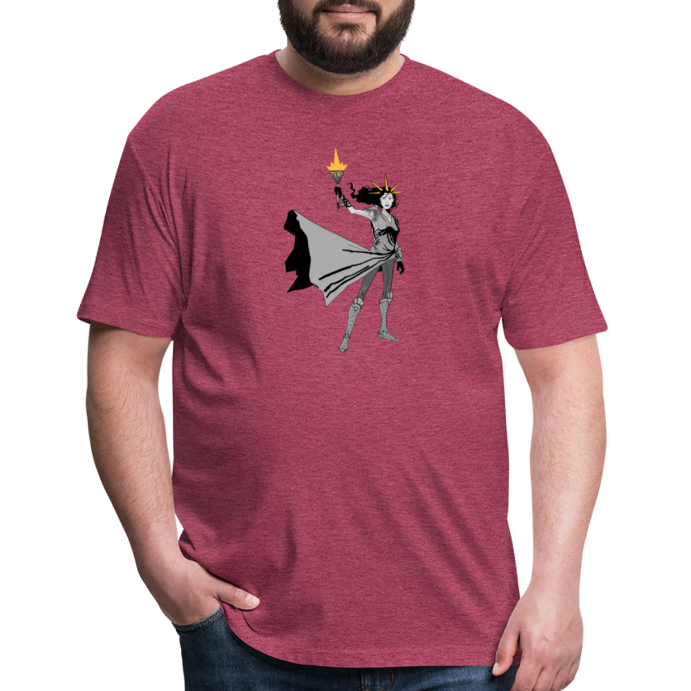 Liberty Hero | Men's Tee - heather burgundy