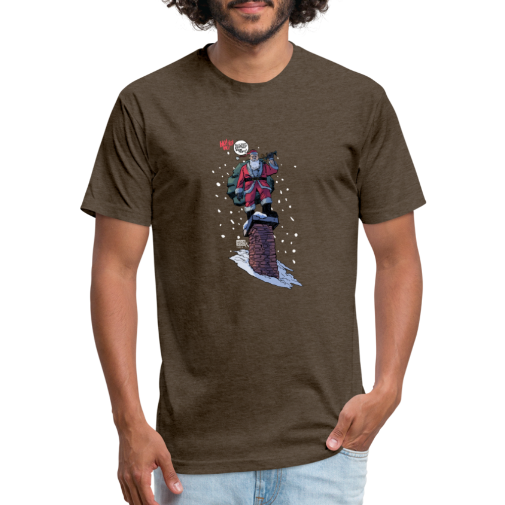 2024 Santa | Men's Tee - heather espresso