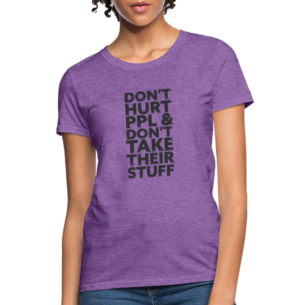 Don't Hurt People | Women's Tee - purple heather