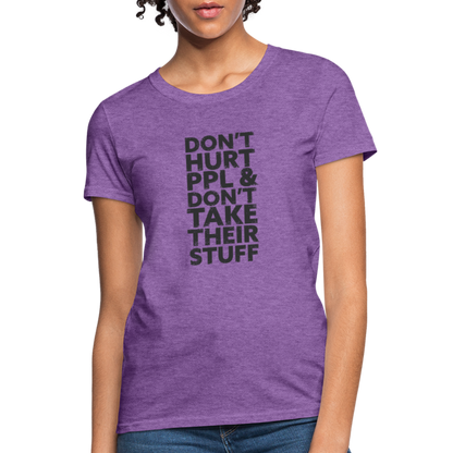 Don't Hurt People | Women's Tee - purple heather