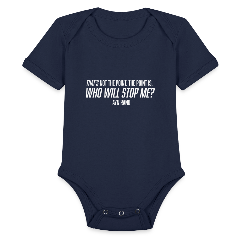 Ayn Rand Quote | Baby Onesie - dark navy