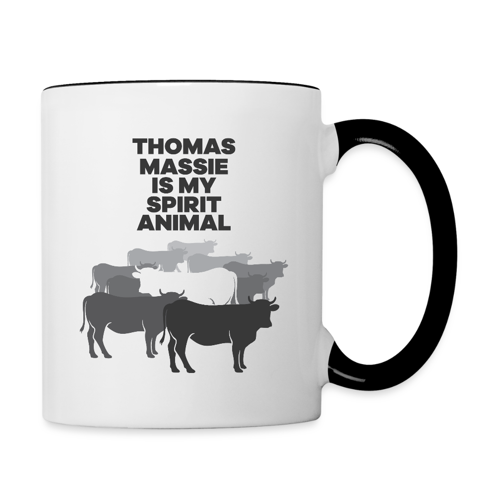 Thomas Massie Is My Spirit Animal Coffee Mug - white/black