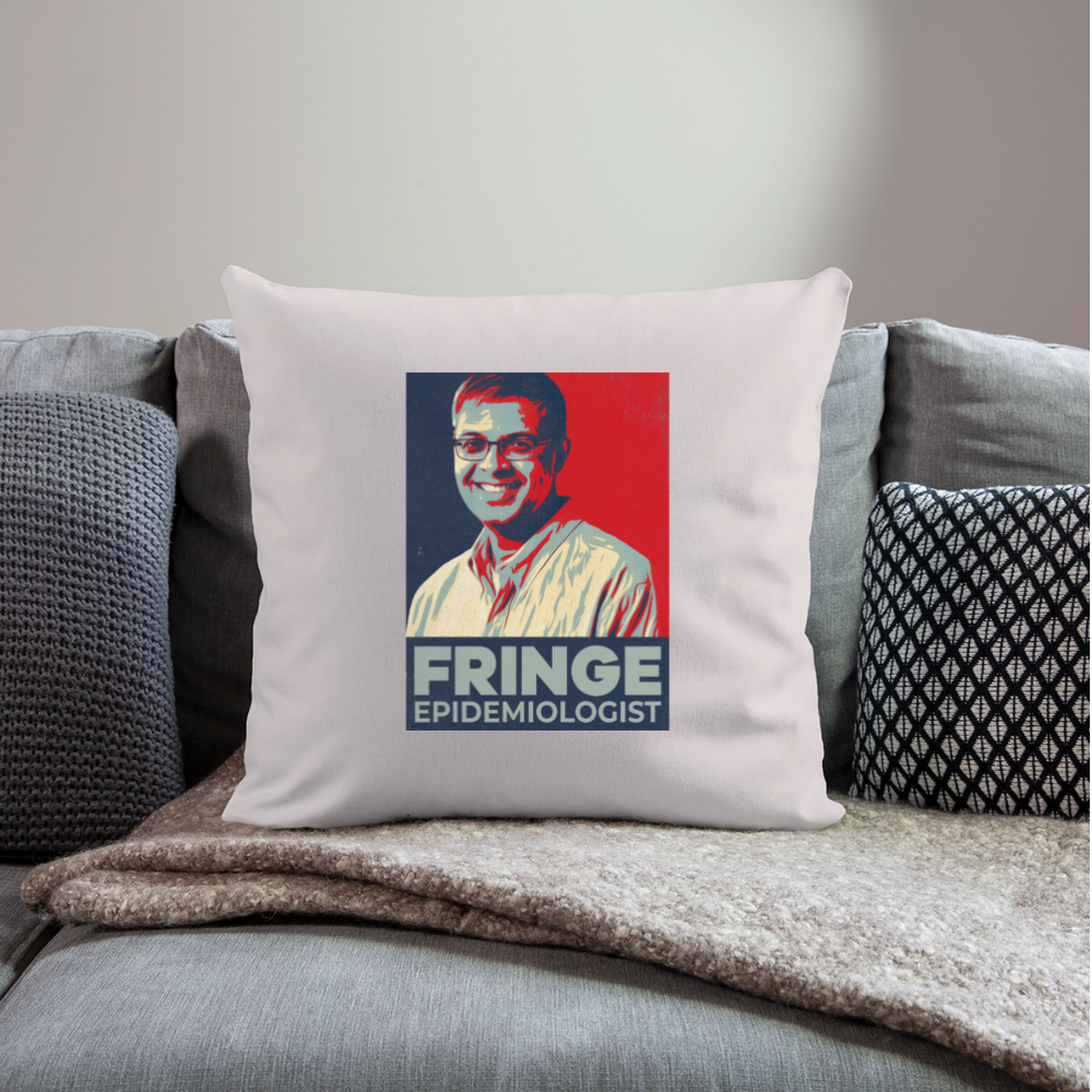 Fringe Epidemiologist | Throw Pillow Cover - light taupe