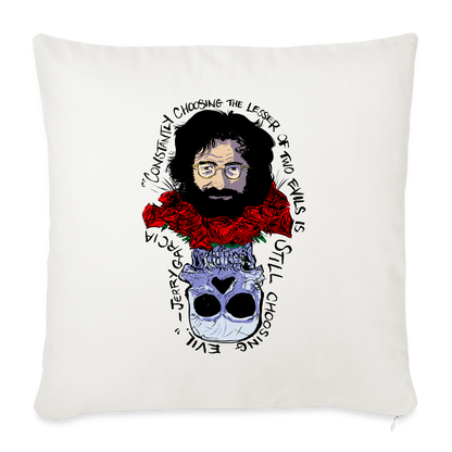 Jerry Garcia | Throw Pillow Cover - natural white