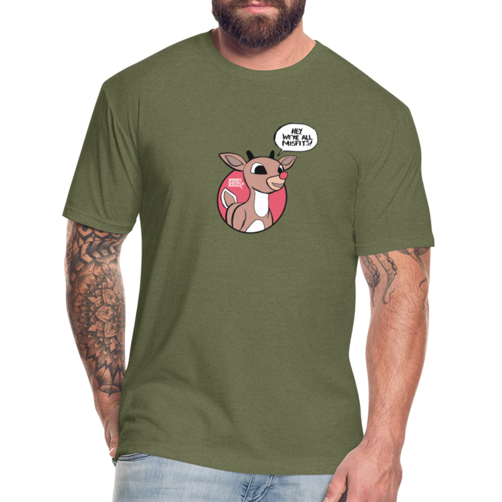 Rudolph Misfits | Men's Tee - heather military green