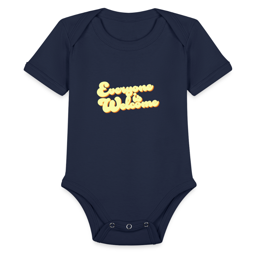 Everyone is Welcome | Baby Onesie - dark navy