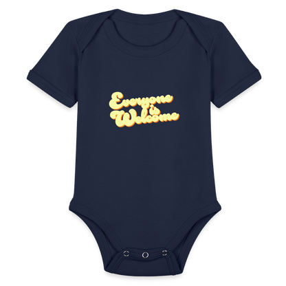 Everyone is Welcome | Baby Onesie - dark navy