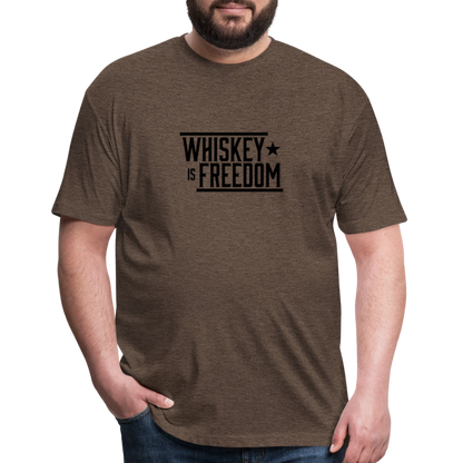 Whiskey is Freedom | Men's Tee - heather espresso
